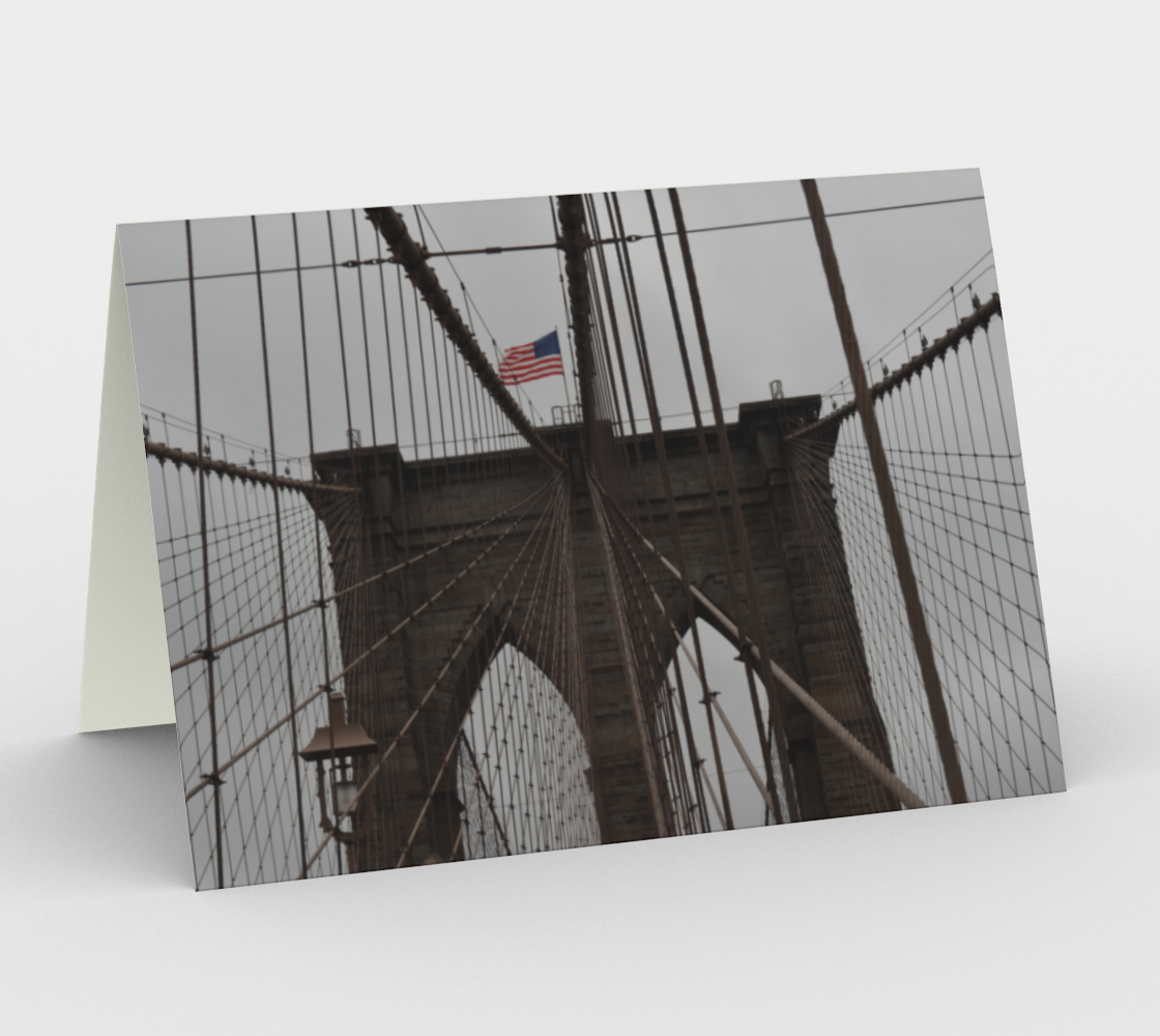 Brooklyn Bridge NYC Photo Card preview