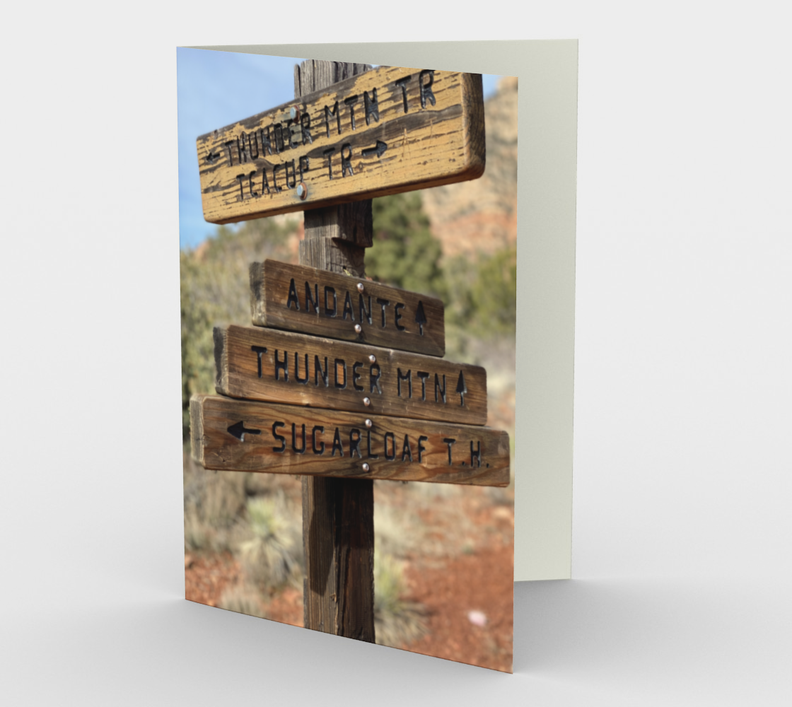 Sedona Trail Signs Card preview