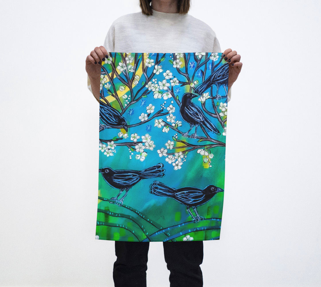 Crows Tea Towel preview