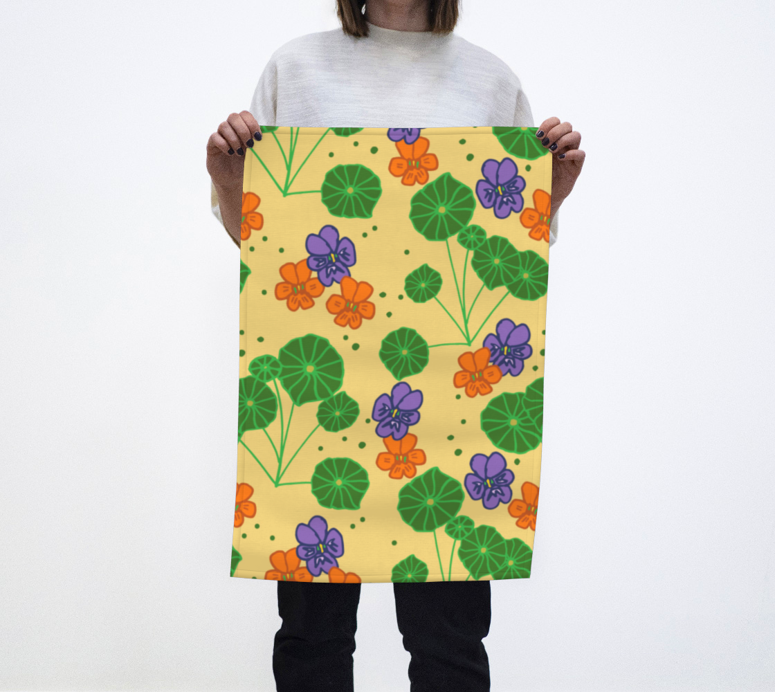 Yellow Ladies Mantel Tea Towel preview