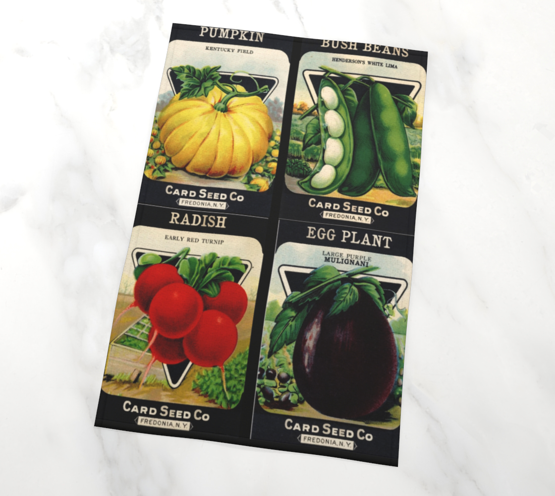 Aperçu de Card Seed Heirloom Packages #2 Tea Towel #2