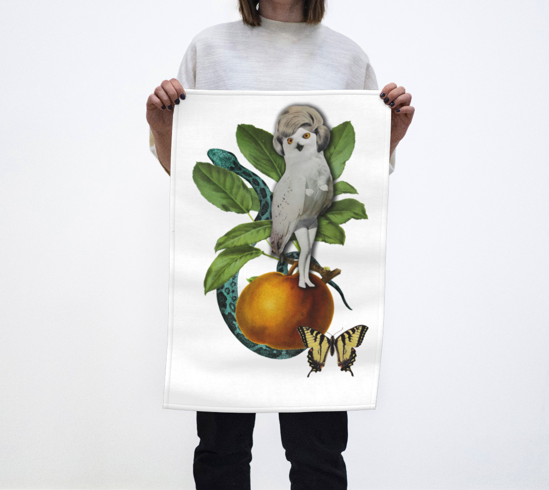 Hoo Hoo tea-towel by Nadina Tandy preview #1