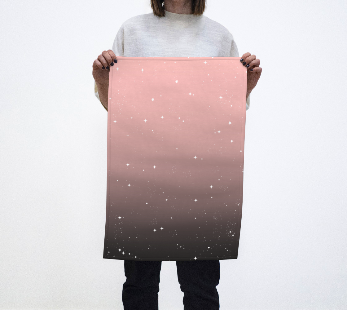 Keep On Shining - Pink Mist Tea Towel preview