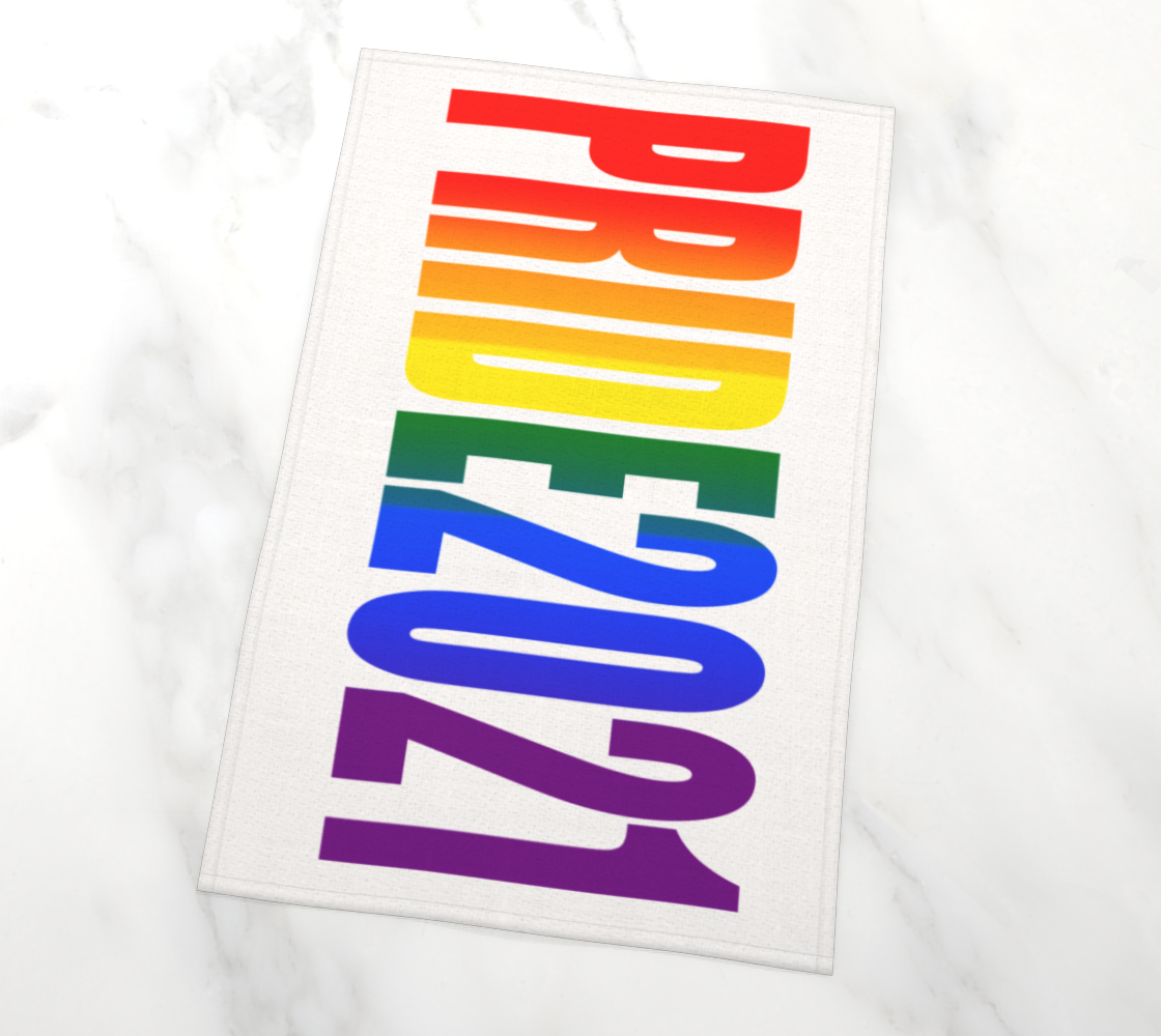 LGBT Rainbow Flag Typography Gay Pride 2021 thumbnail #3