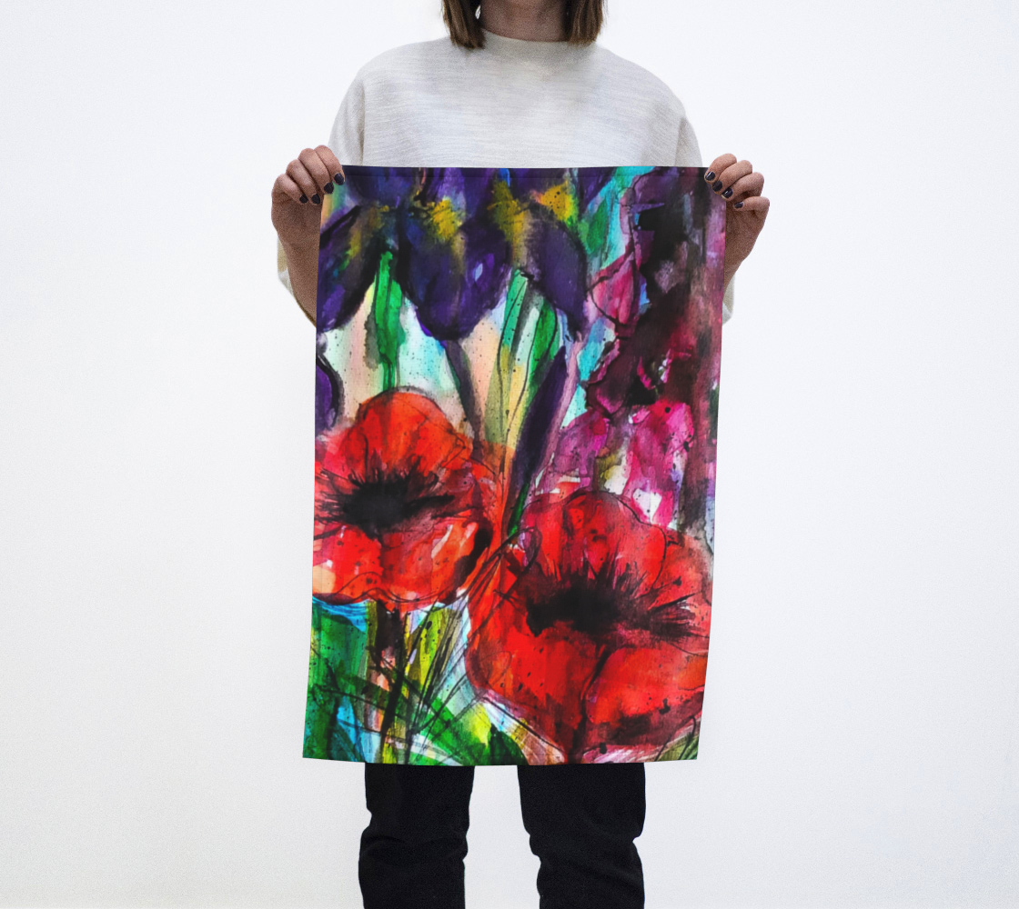 Vibrant Garden Tea Towel preview