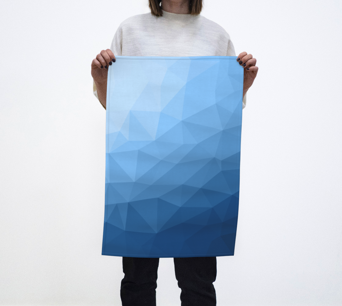 Aperçu de Classic Blue geometric mesh ombre pattern