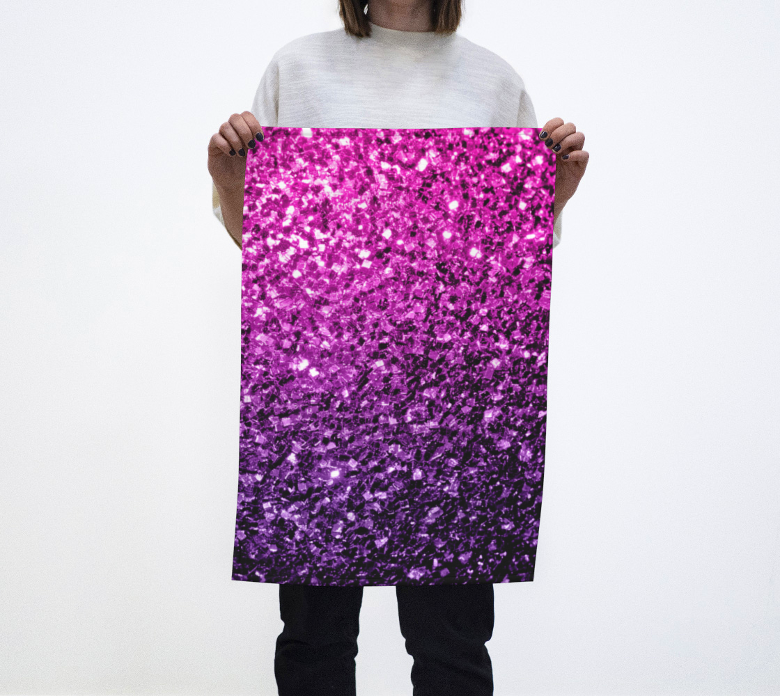 Aperçu de Purple Pink Ombre glitter sparkles