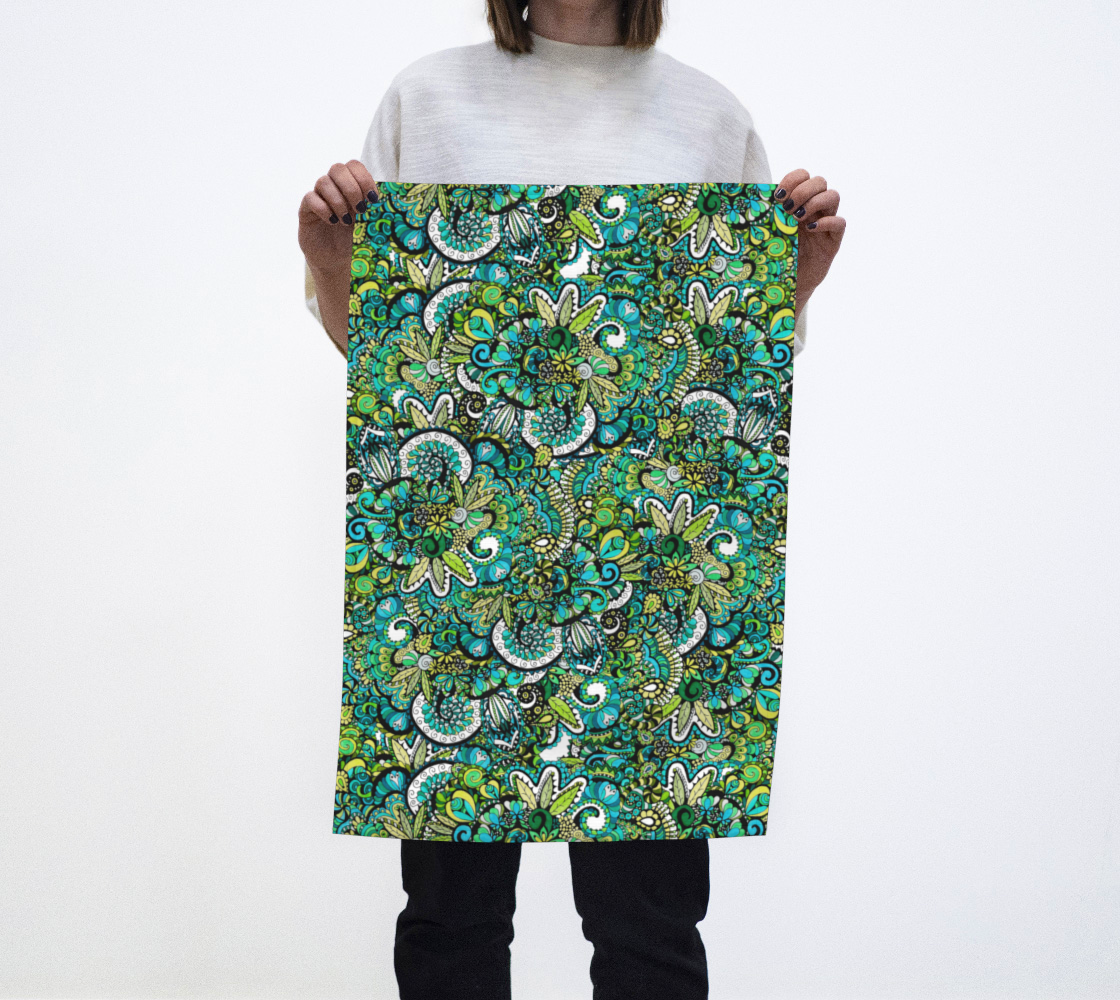 Tropical Illusion - Pattern Tea Towel preview