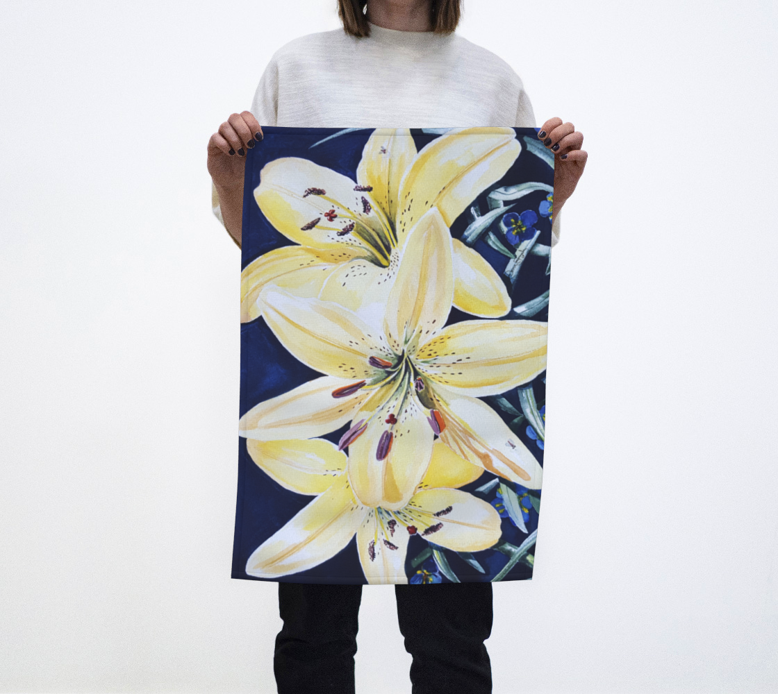 Yellow Lilies SIG Tea Towel preview