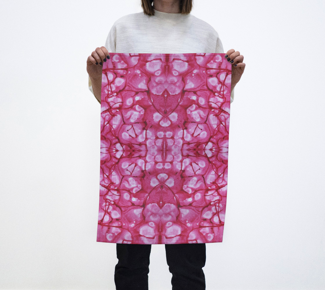 Pink Cobblestone Tea Towel preview