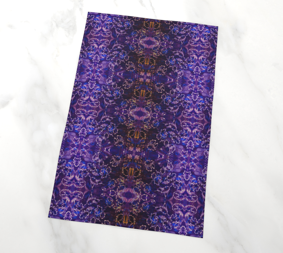 Leaf Purple Lace Tea Towel thumbnail #3