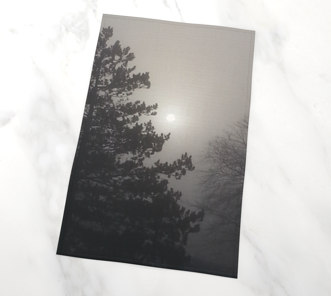 Foggy Winter Morning Tea Towel preview #2