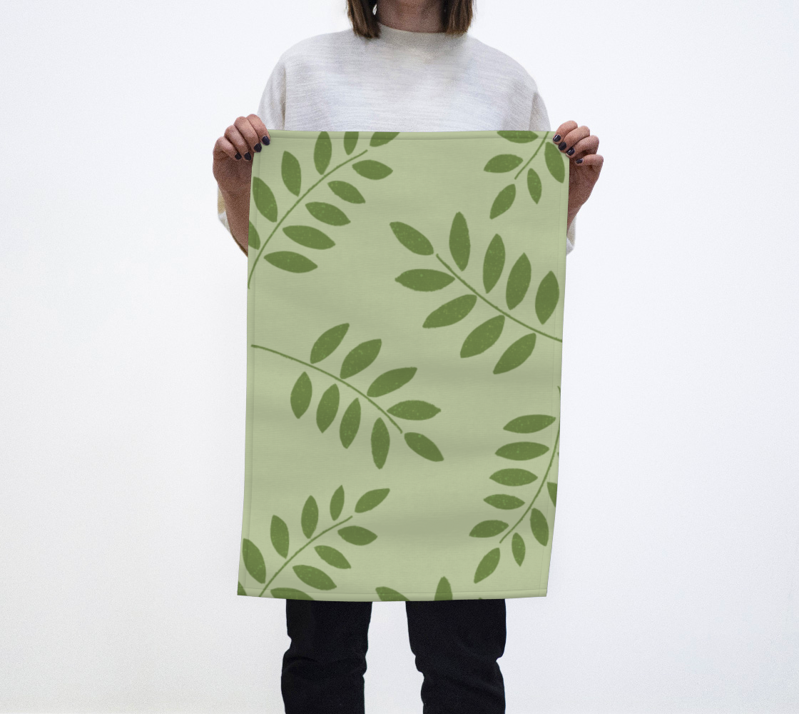Minimalist Green Leaf Pattern preview