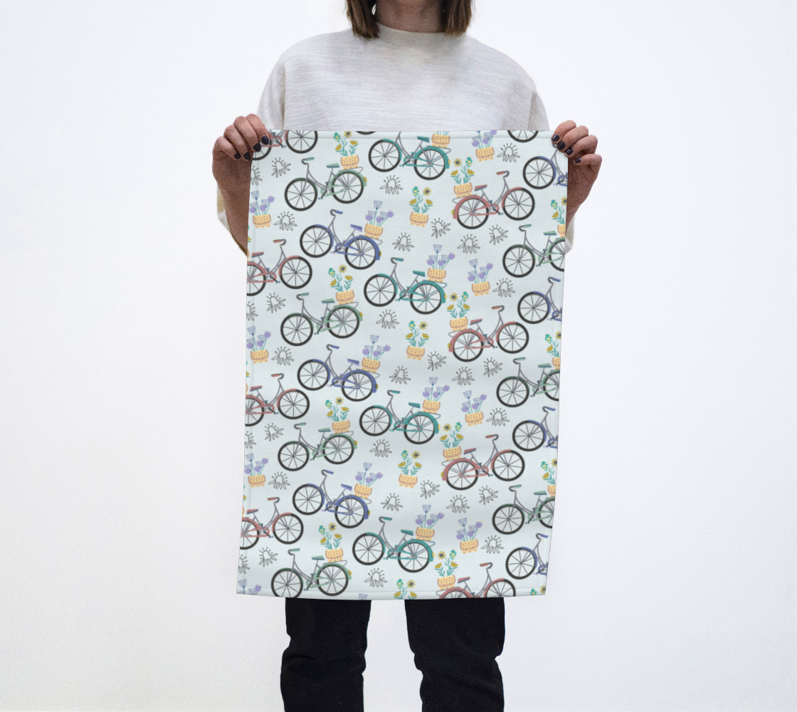 Wheel Life Eco-Friendly Tea Towel 3D preview