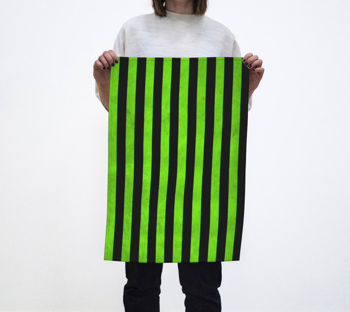 Stripes Collection: Lime Tea Towel preview