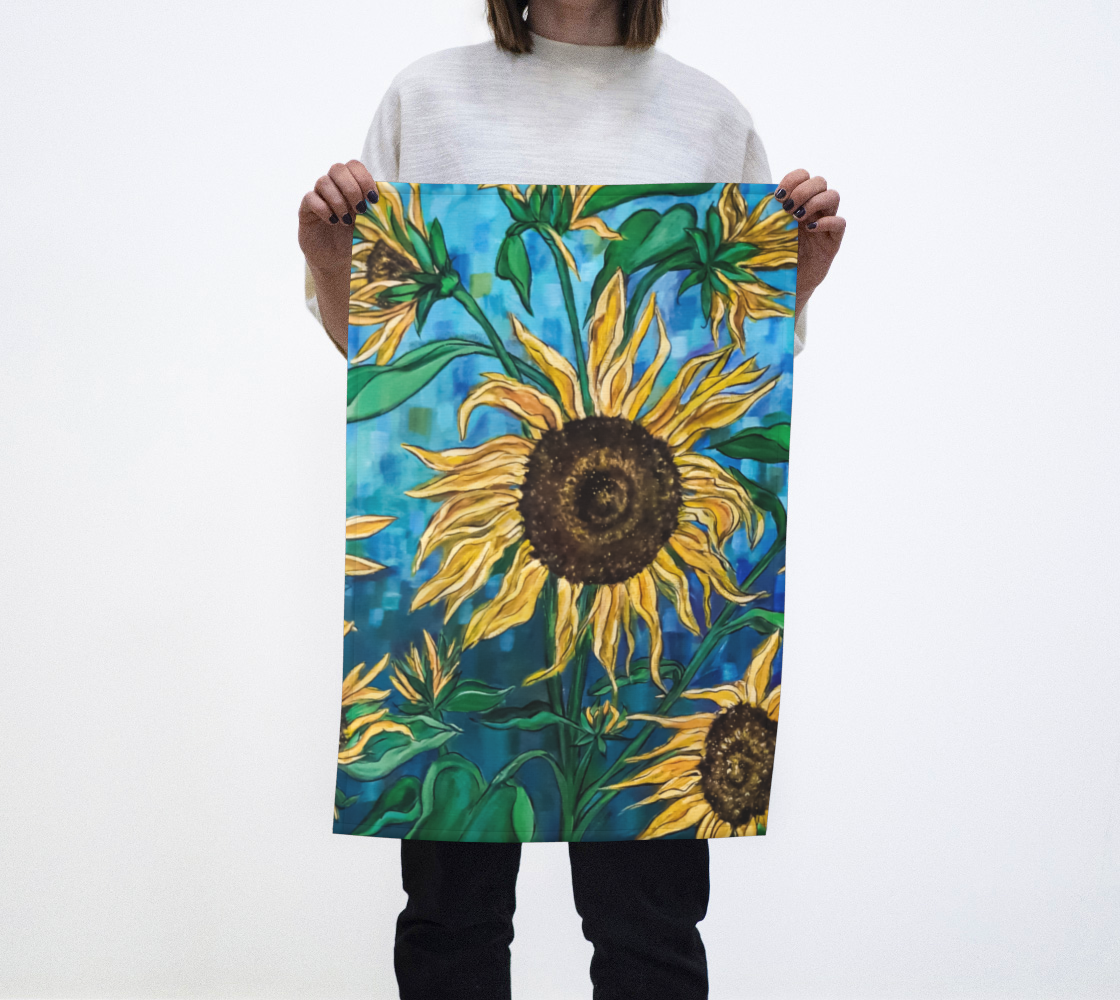 Summer Sunflowers Tea Towel preview