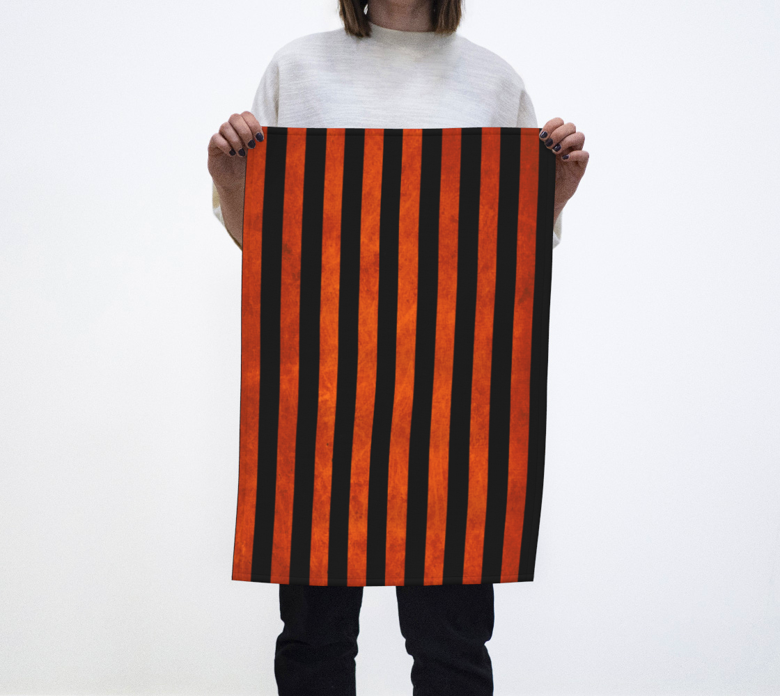 Stripes Collection: Halloween Tea Towel preview #1
