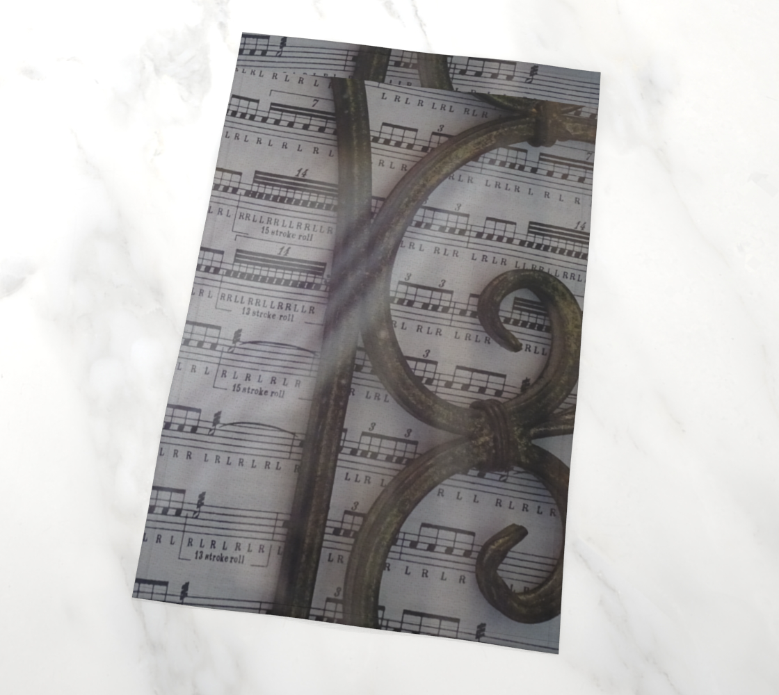 Music notes Tea towel  preview #2