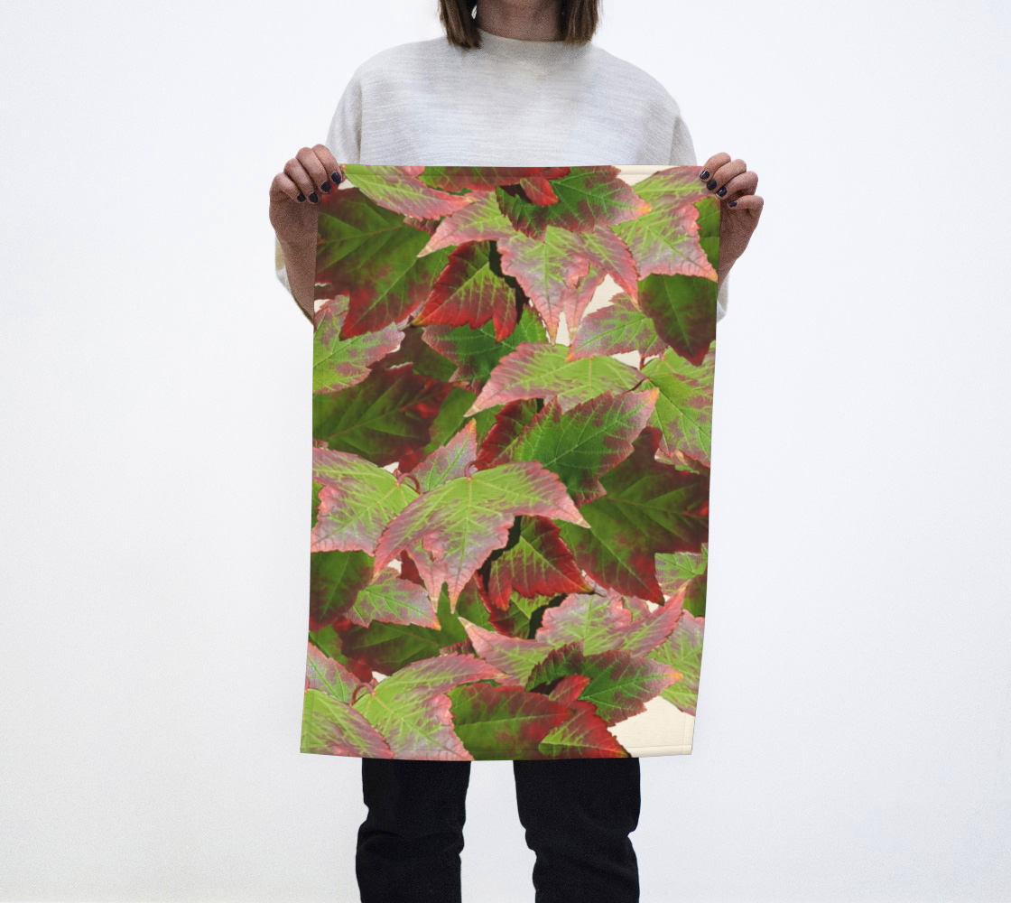 Leaves Tea Towel 3D preview
