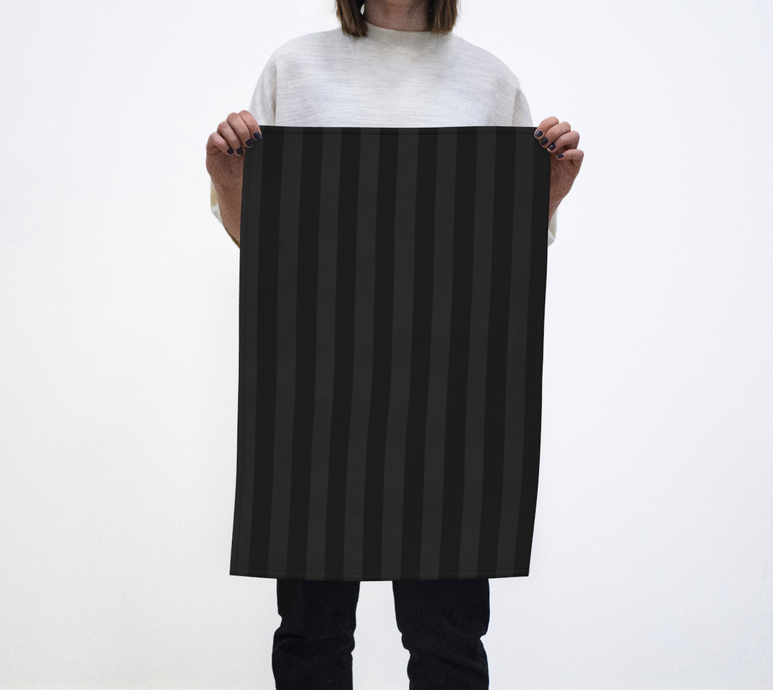 Stripes Collection: Coal Tea Towel preview