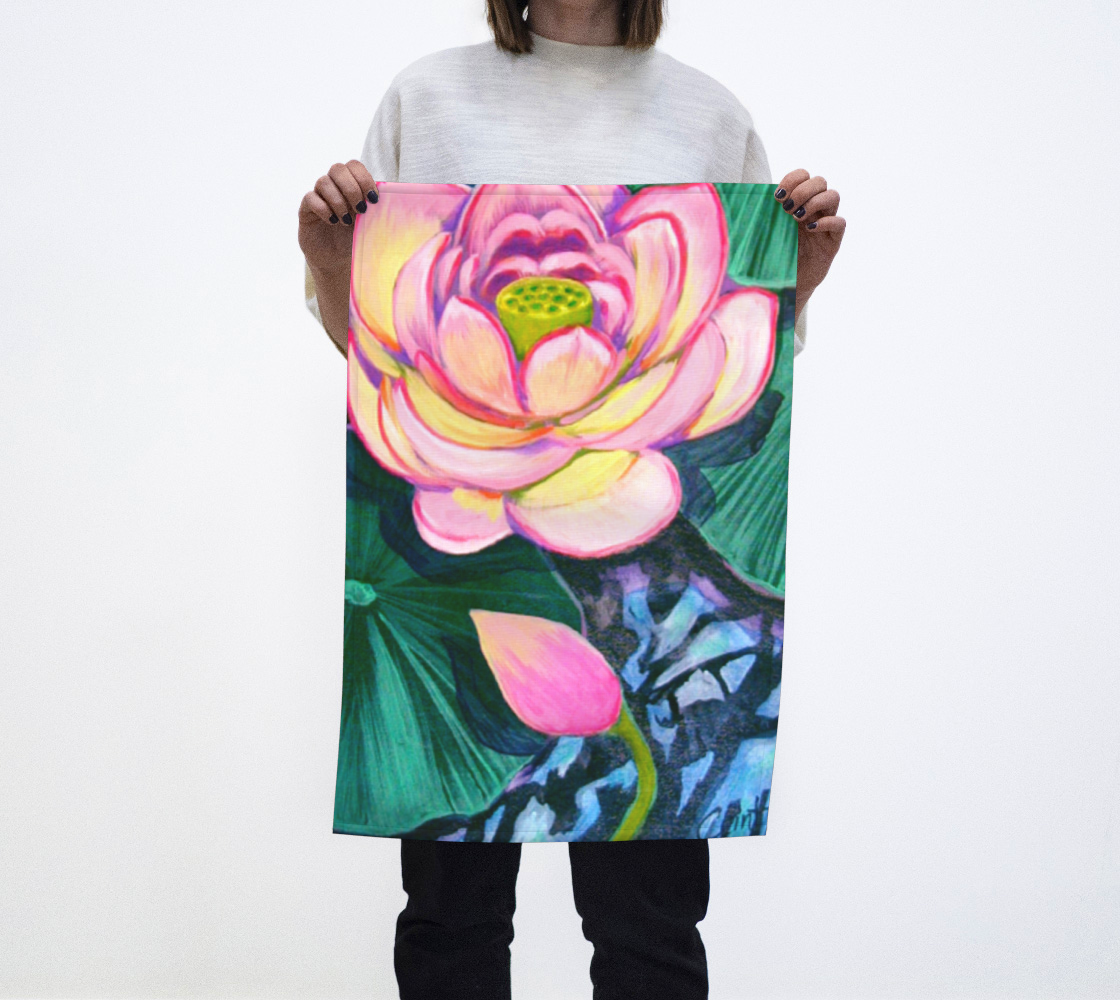 WOW! Lotus tea towels! Yay! preview
