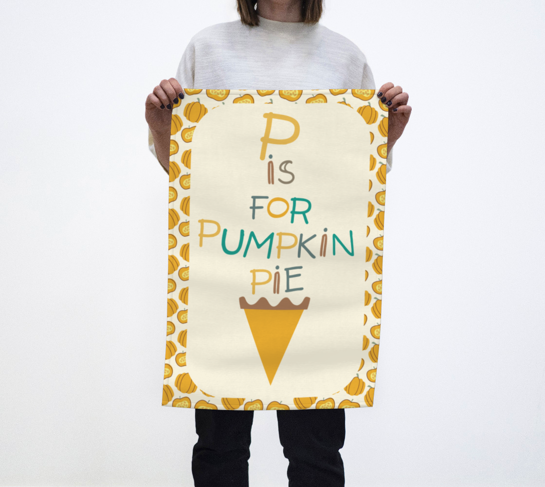 Pumpkin Pie Cotton Hemp Tea Towel preview