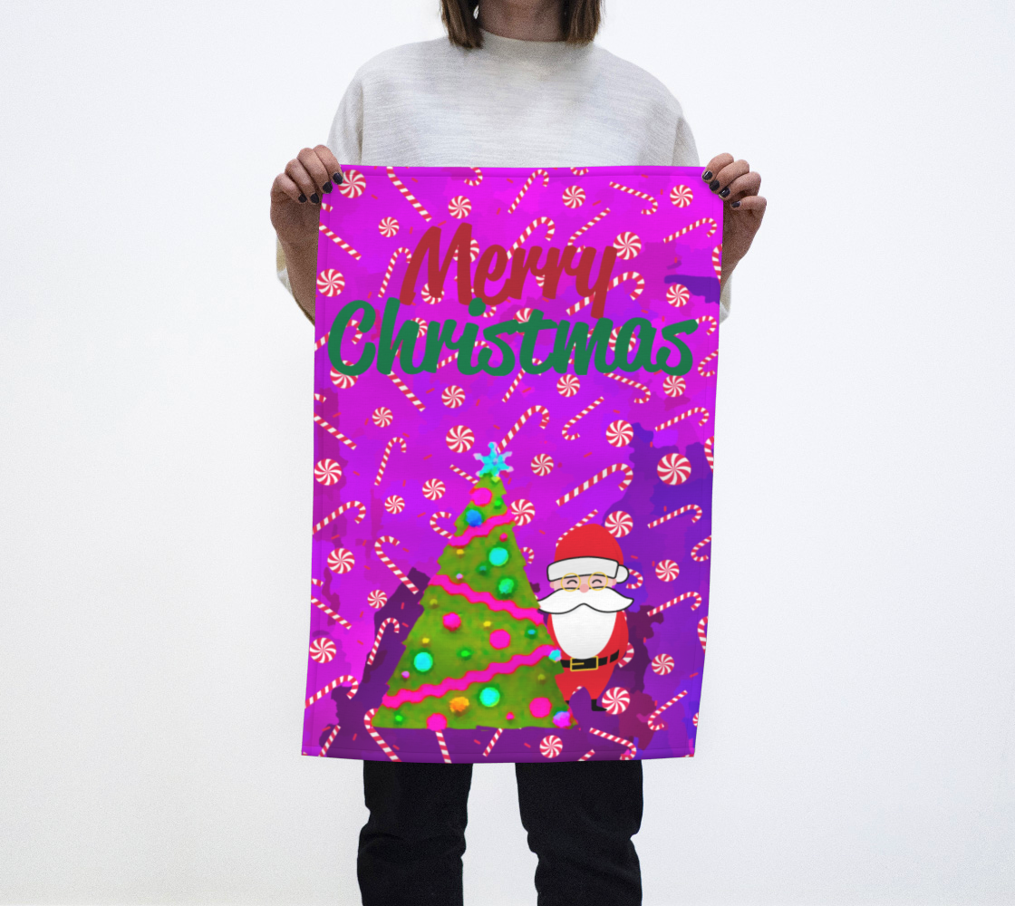 Merry Santa Tea Towel preview #1
