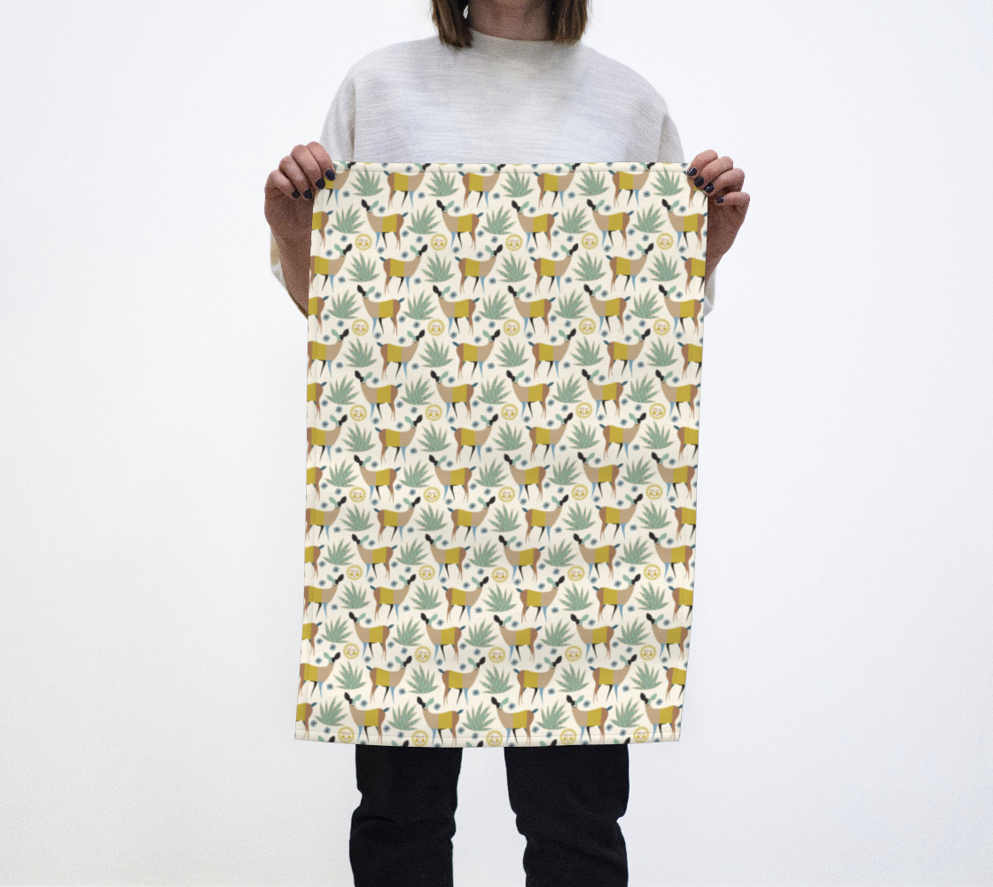 Patchwork Deer Tea Towel preview