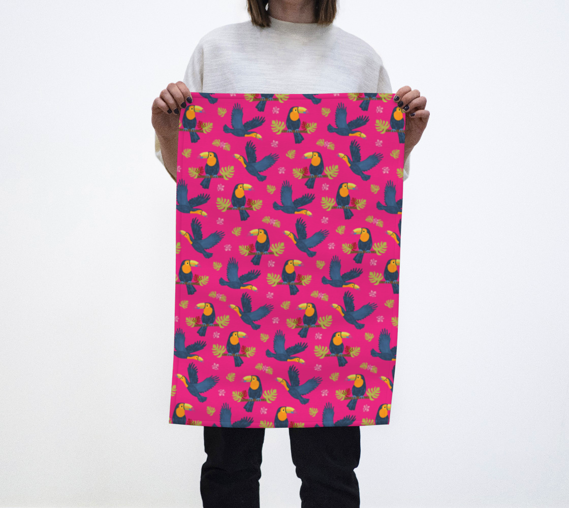 toucans (pink) preview