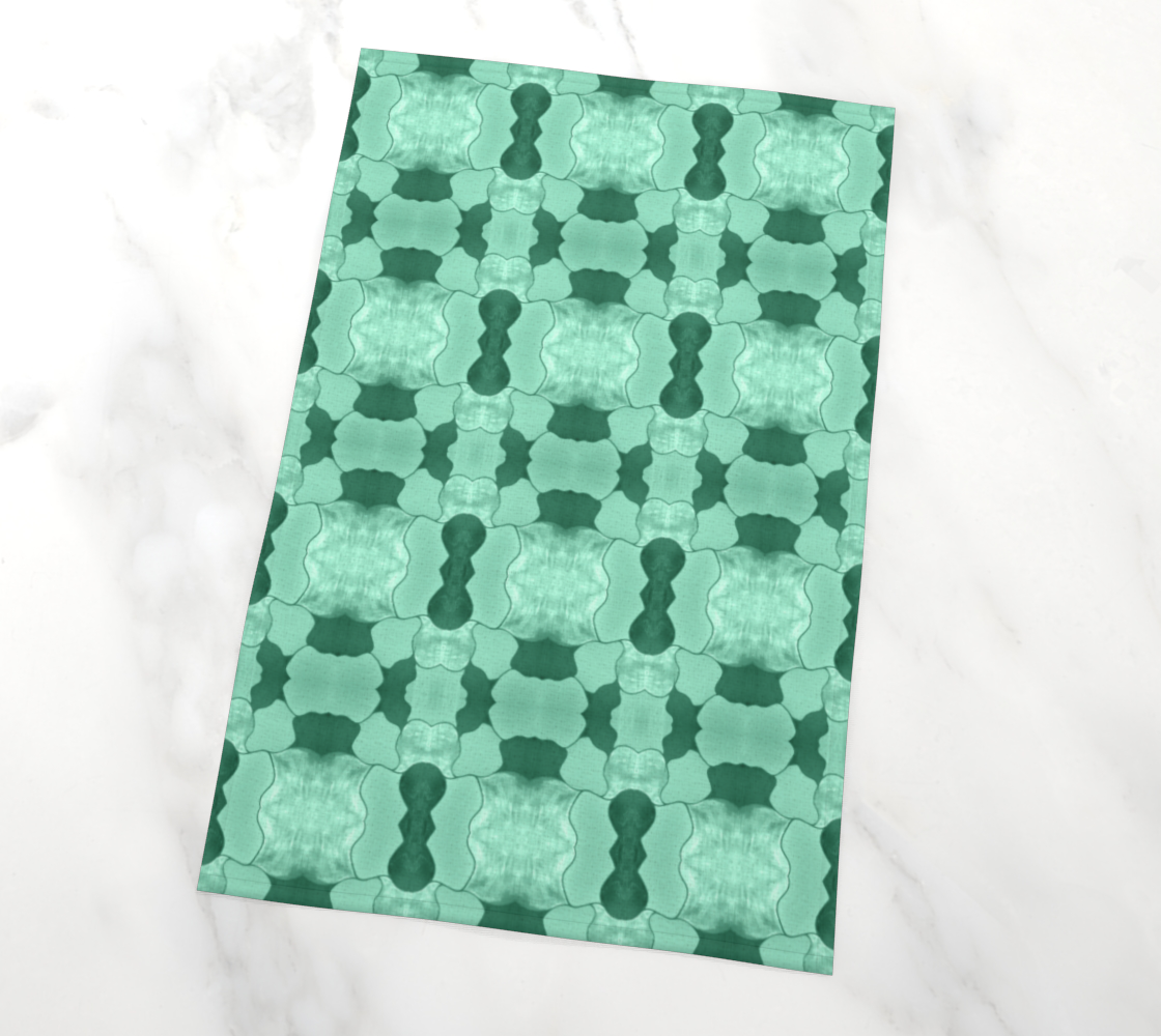Lime Patchwork Tea Towel preview #2