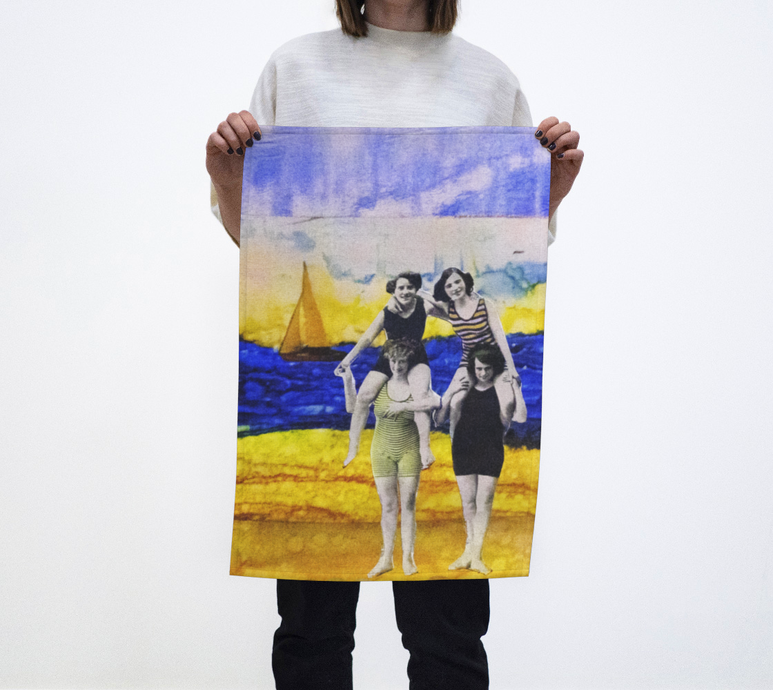 A Day At The Beach (tea towel) preview #1