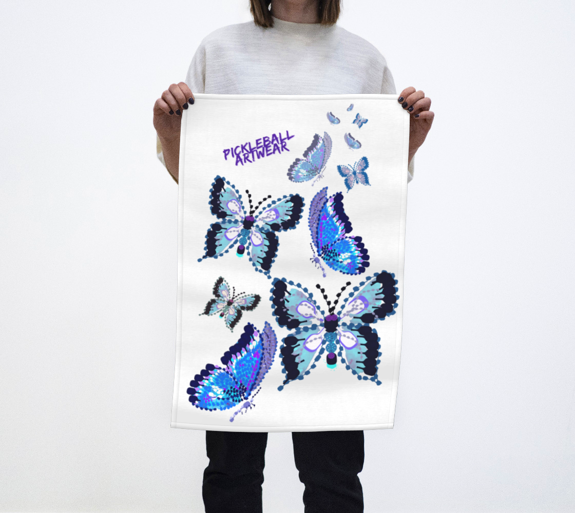 Pickleball Butterflies, by Pickleball Artwear preview