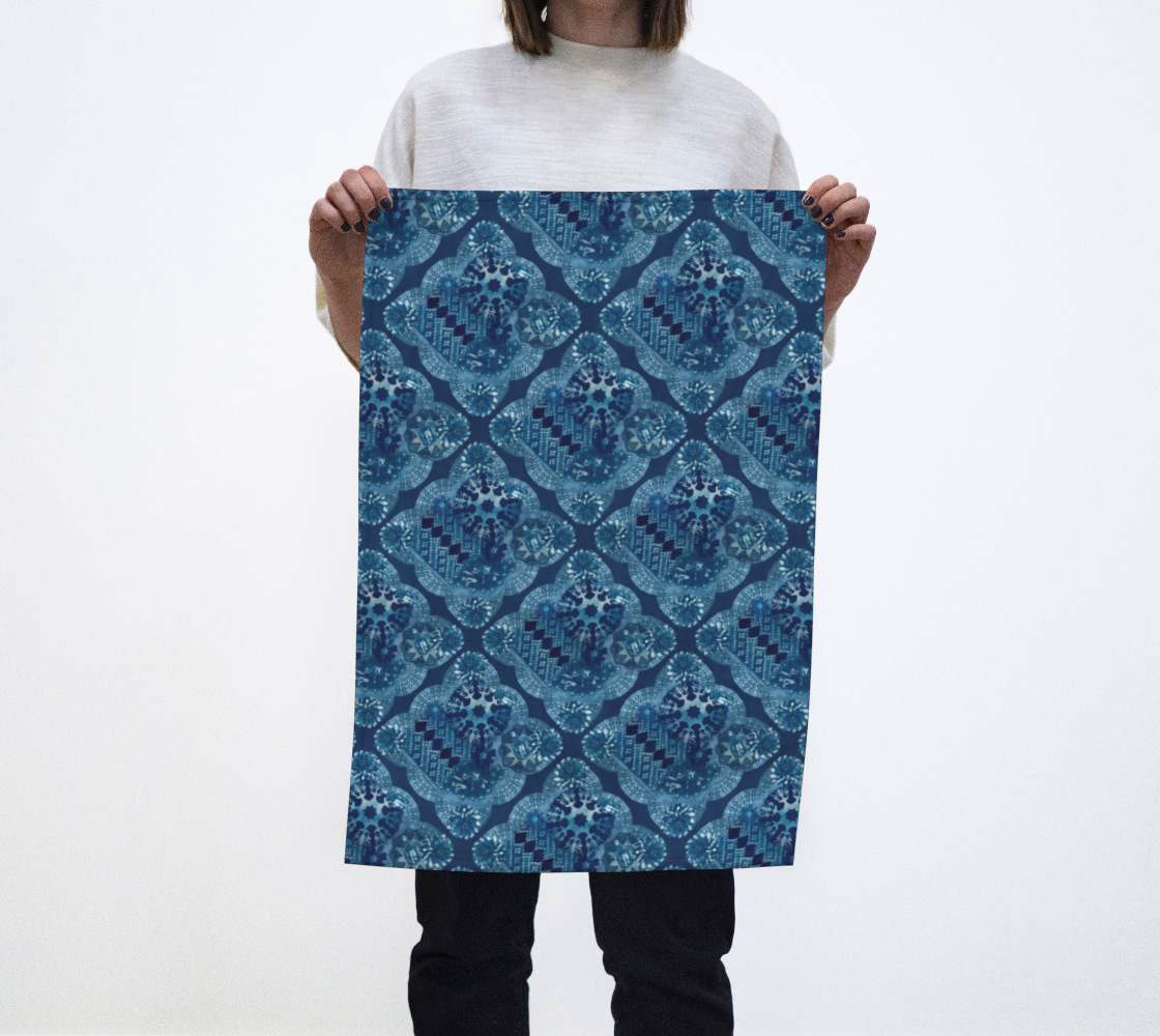 Cyanotype Collage Doilies Floral Perfume preview