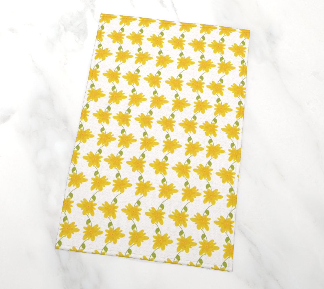 Garden Yellow Florals Vine Art preview #2
