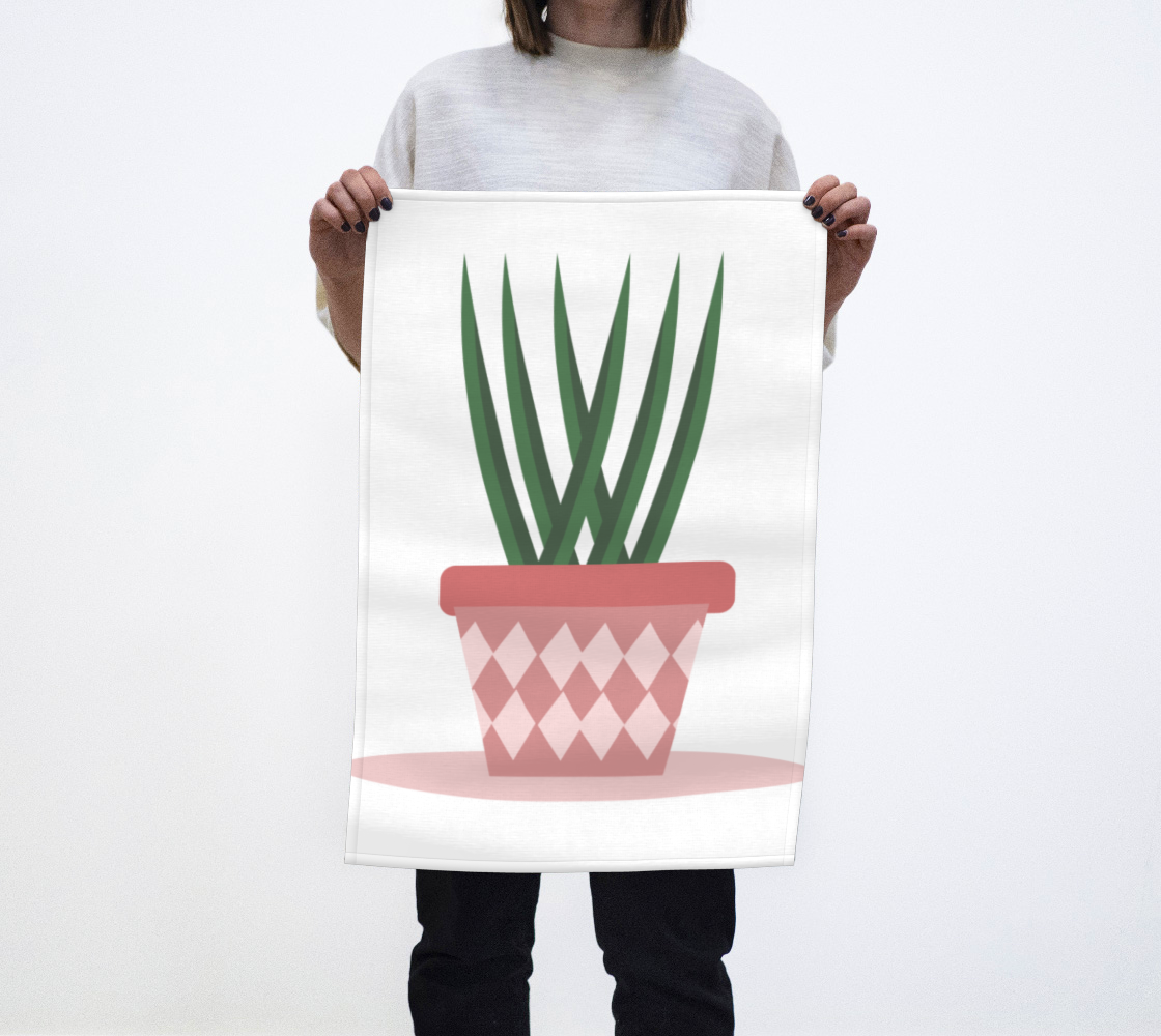 Potted Plant Aloe Art 3D preview