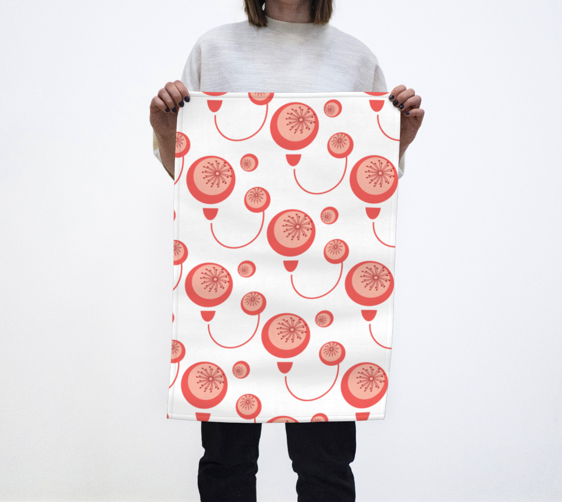 Orange Poppies Tea Towel preview