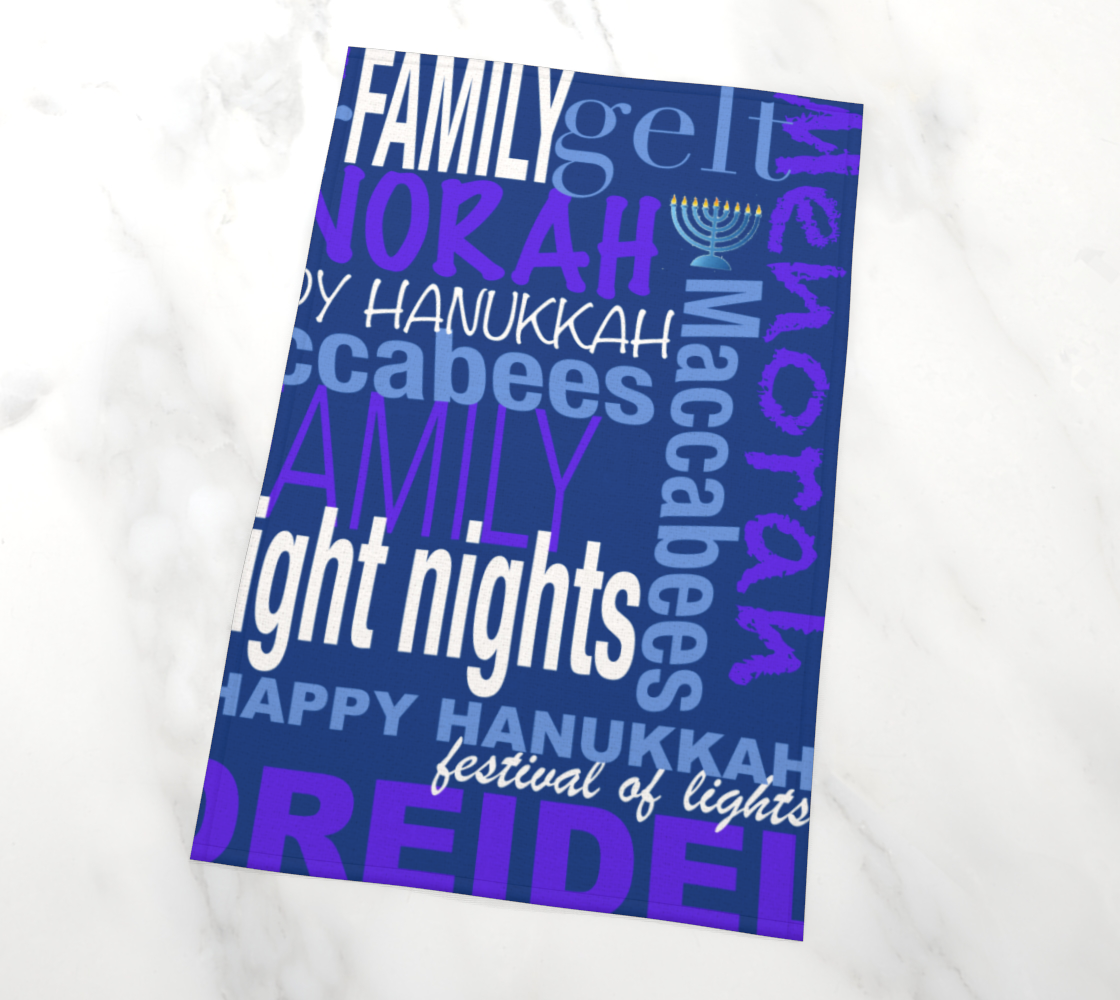 Hanukkah Tea Towel preview #2