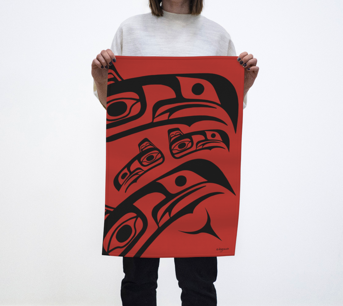 Native American Tlingit Design Hand Towels preview