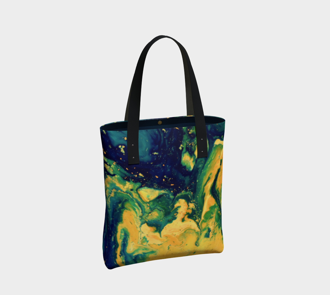 golden shopping bag