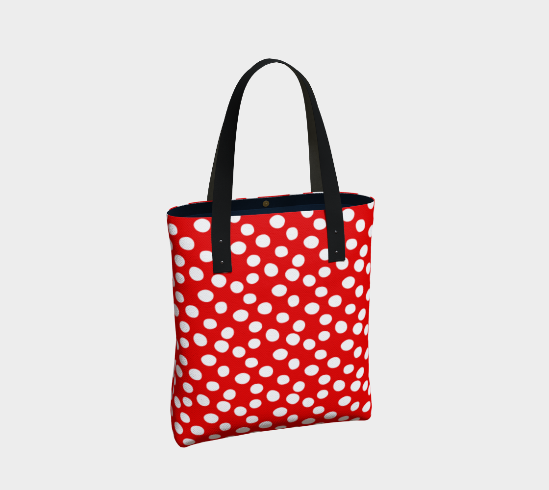 Aperçu de All About the Dots Basic Tote - Red #2