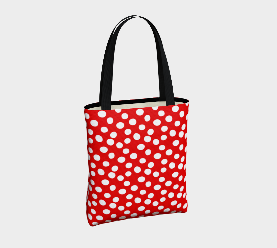 Aperçu de All About the Dots Basic Tote - Red #4