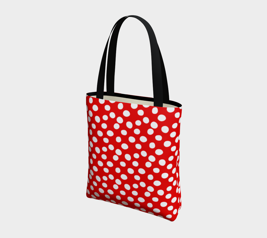 Aperçu de All About the Dots Basic Tote - Red #3