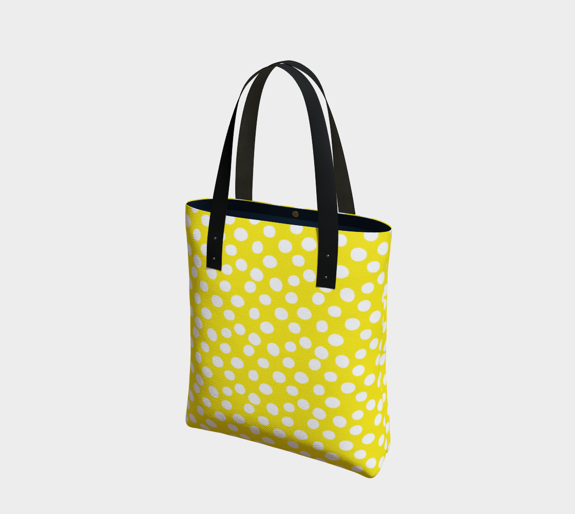 All About the Dots Basic Tote - Yellow Miniature #2
