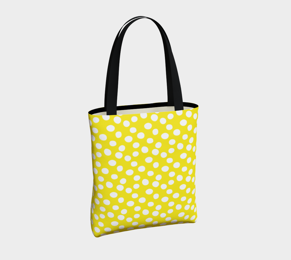Aperçu de All About the Dots Basic Tote - Yellow #4