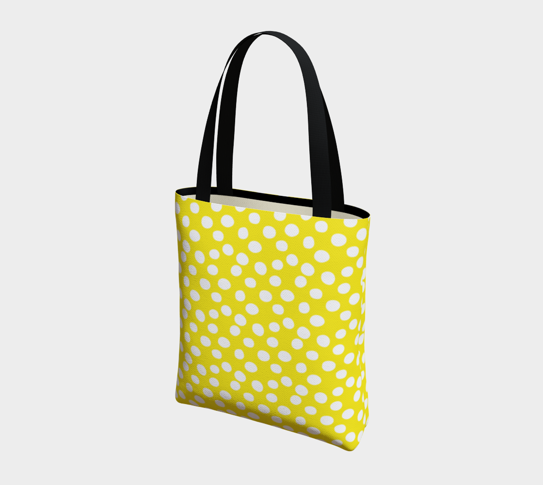 Aperçu de All About the Dots Basic Tote - Yellow #3