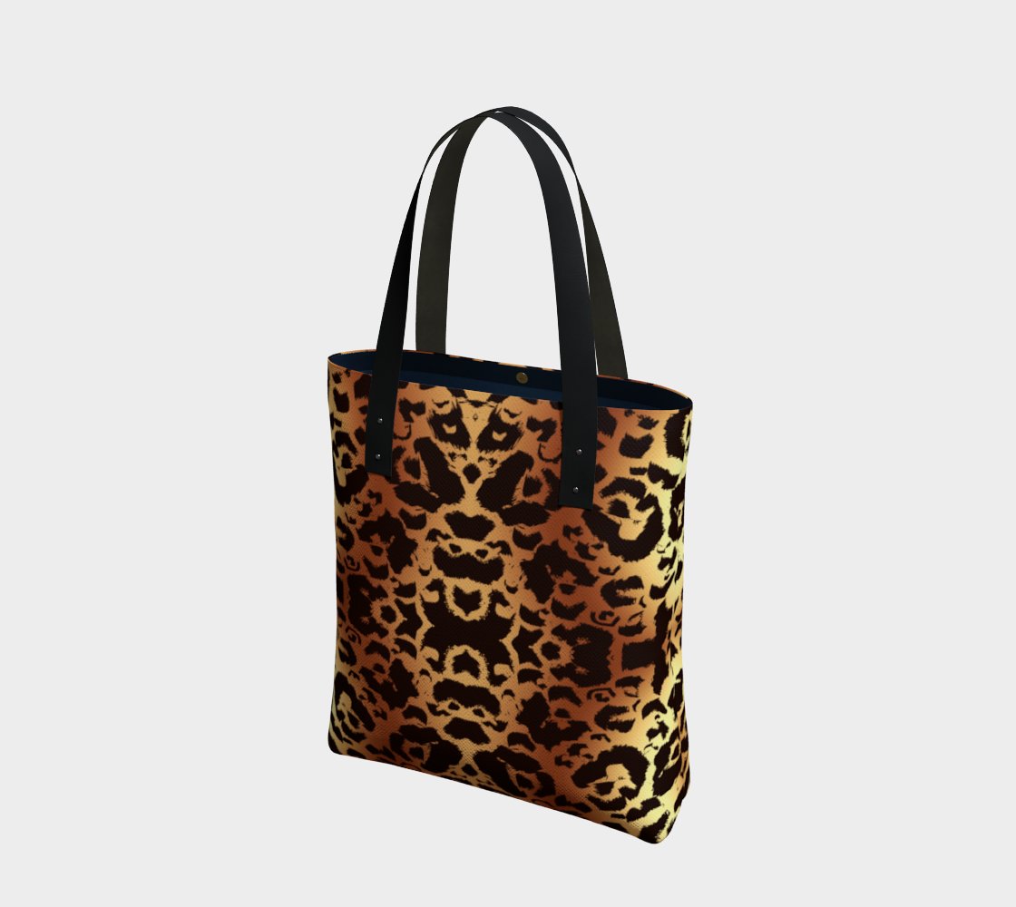 Leopard Print Damask Ombre Brown Yellow preview