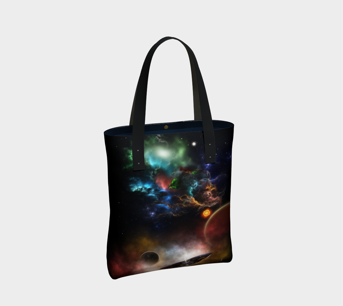 Beyond Space & Time Fractal Art II Spacescape Tote Bag preview #2