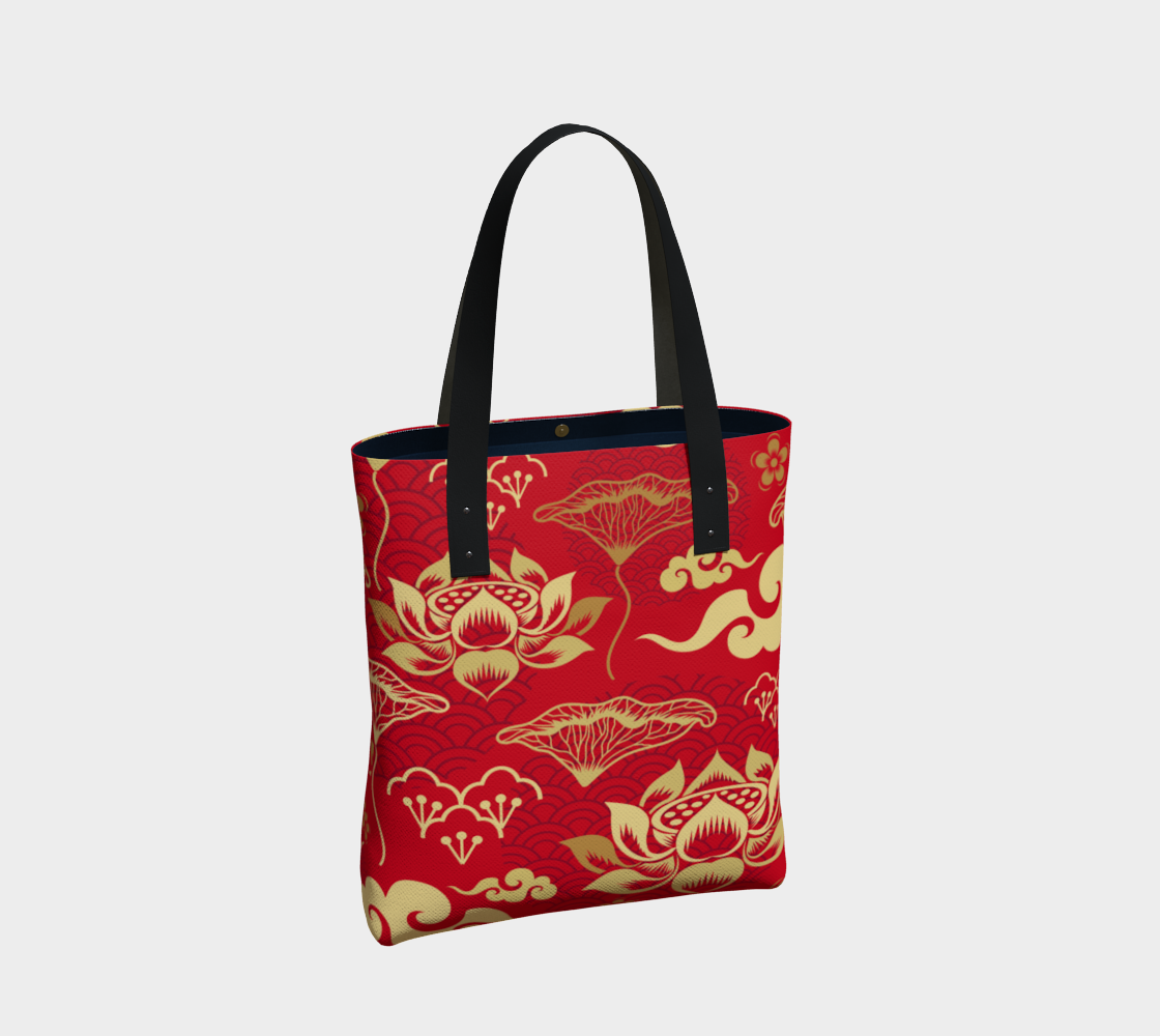 Vintage Chinese Red N Gold Tote Bag preview #2