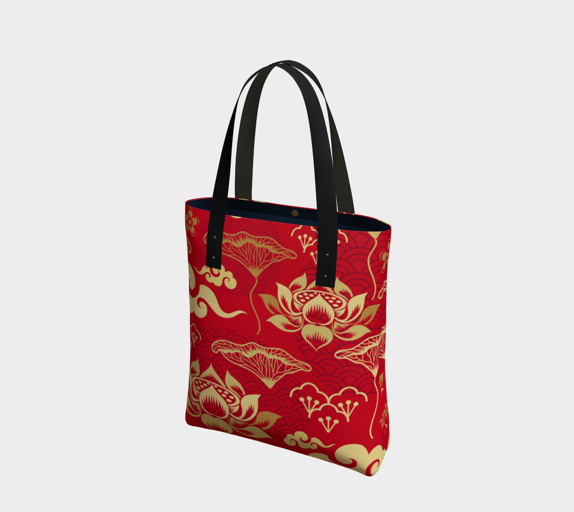 Vintage Chinese Red N Gold Tote Bag preview