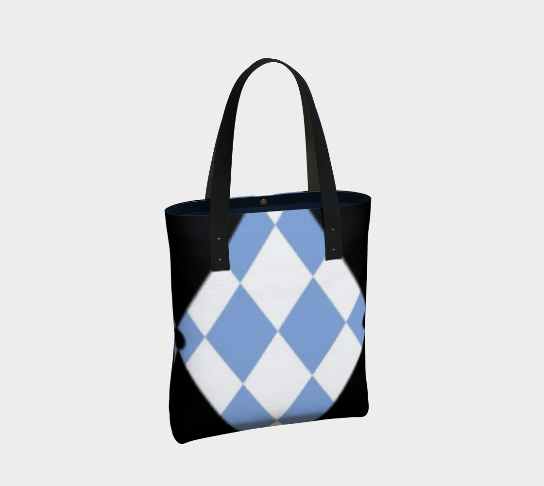Stylish Mod Diamond Harlequin Blue Black preview #2